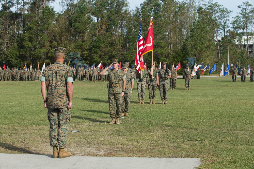 Combat Logistics Battalion 26 Change of Command Ceremony