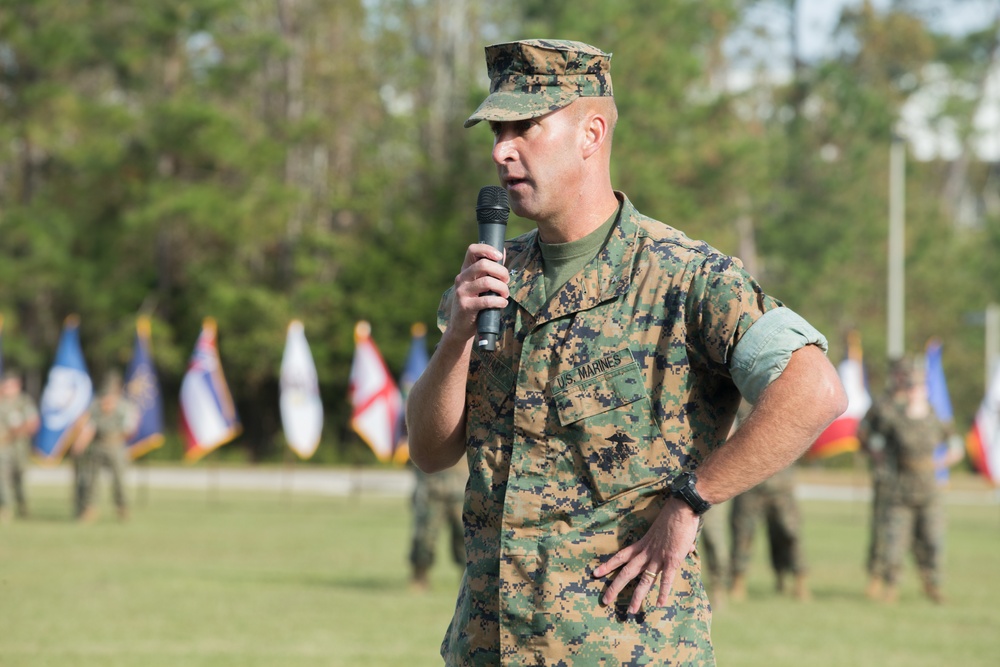 Combat Logistics Battalion 26 Change of Command Ceremony