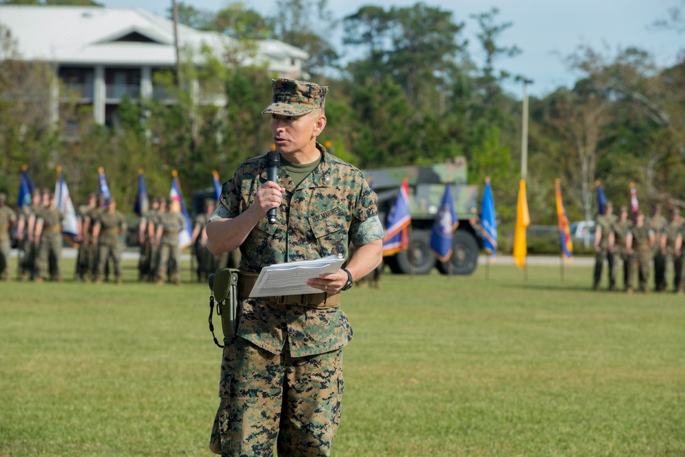 Combat Logistics Battalion 26 Change of Command Ceremony