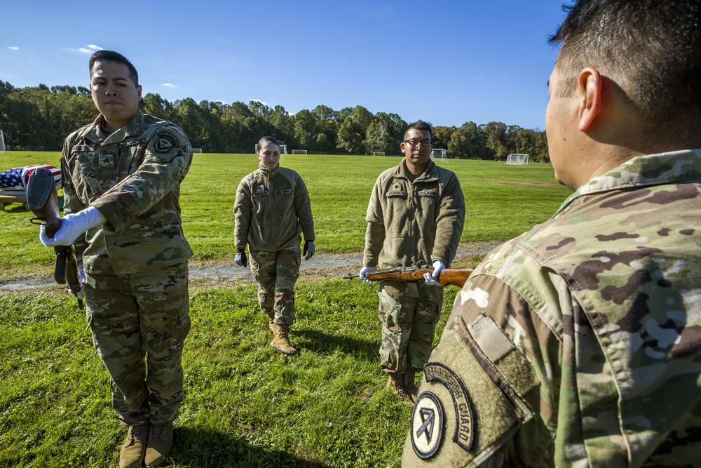 NJNG Honor Guard practices six-Soldier funeral detail