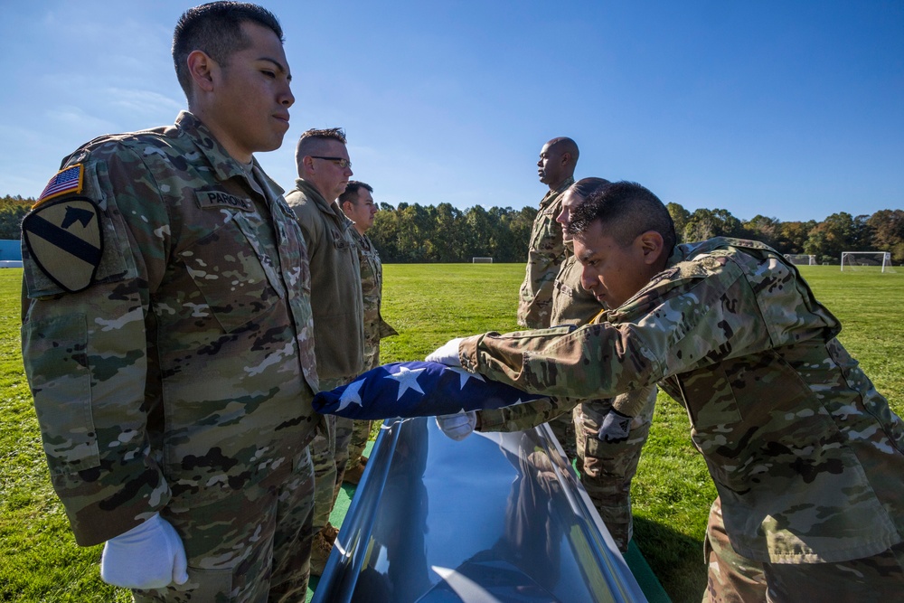 NJNG Honor Guard practices six-Soldier funeral detail
