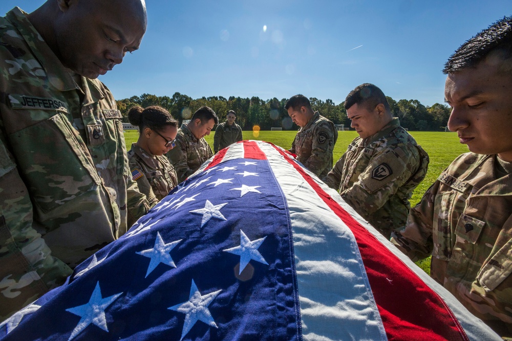 NJNG Honor Guard practices six-Soldier funeral detail
