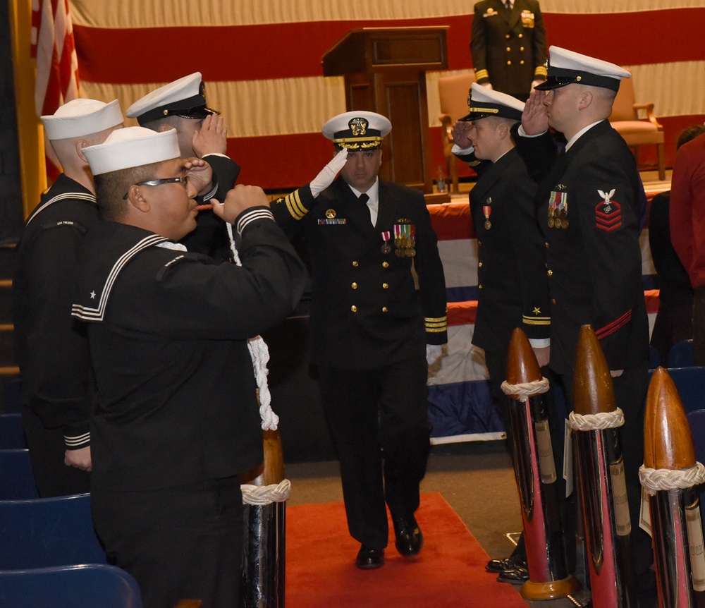 USS Toledo Holds Change of Command