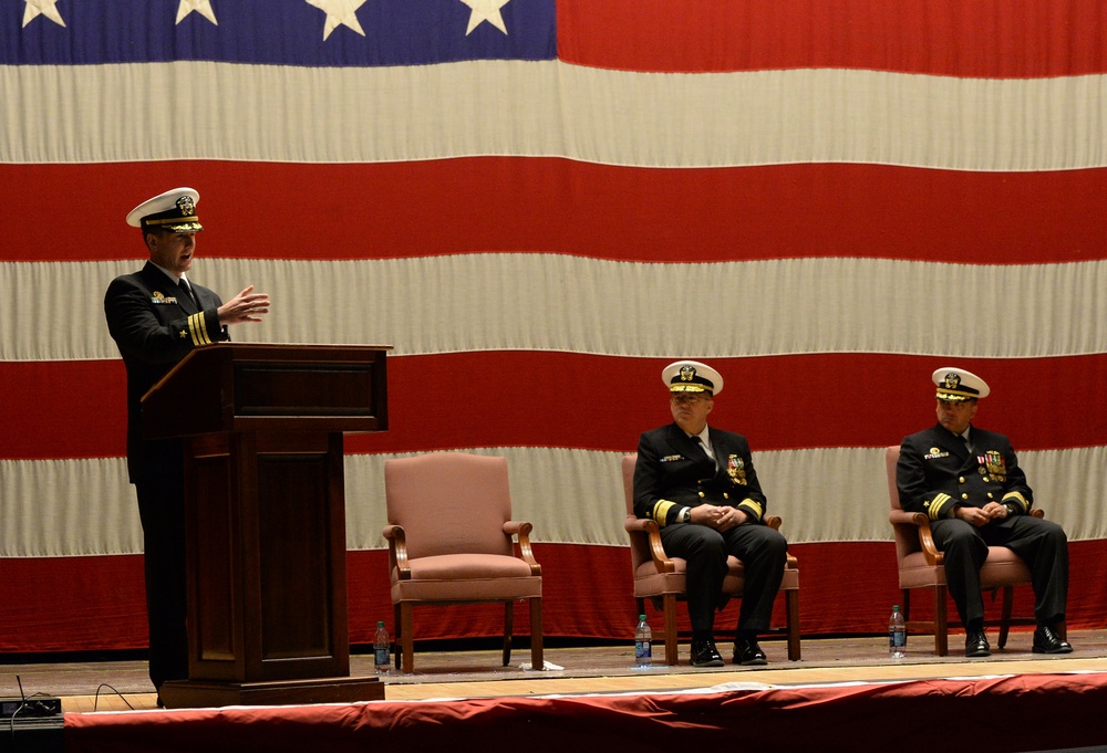 USS Toledo Holds Change of Command