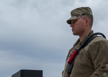 U.S. Army Reserve engineers experiment with a remote controlled bull-dozer