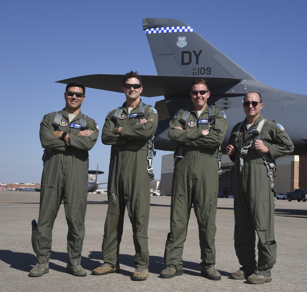 B-1B 86-0109 arrives at Tinker AFB for overhaul after ferry from Midland, Texas