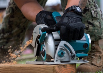 NMCB 1 Conducts Disaster Relief Operations Rota, Northern Mariana Islands.