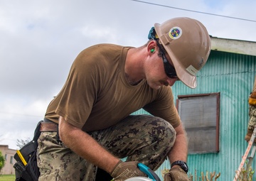 NMCB 1 Conducts Disaster Relief Operations Rota, Northern Mariana Islands.