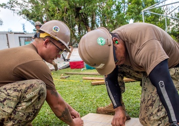 NMCB 1 Conducts Disaster Relief Operations Rota, Northern Mariana Islands.