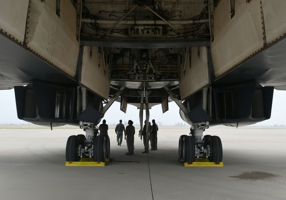 B-1B involved in May IFE departs Midland