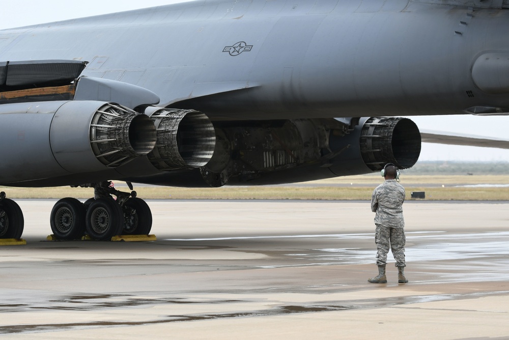 B-1B involved in May IFE departs Midland