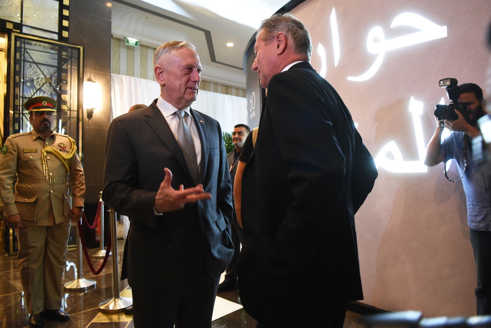 Mattis Attends Manama Dialogue Opening Dinner