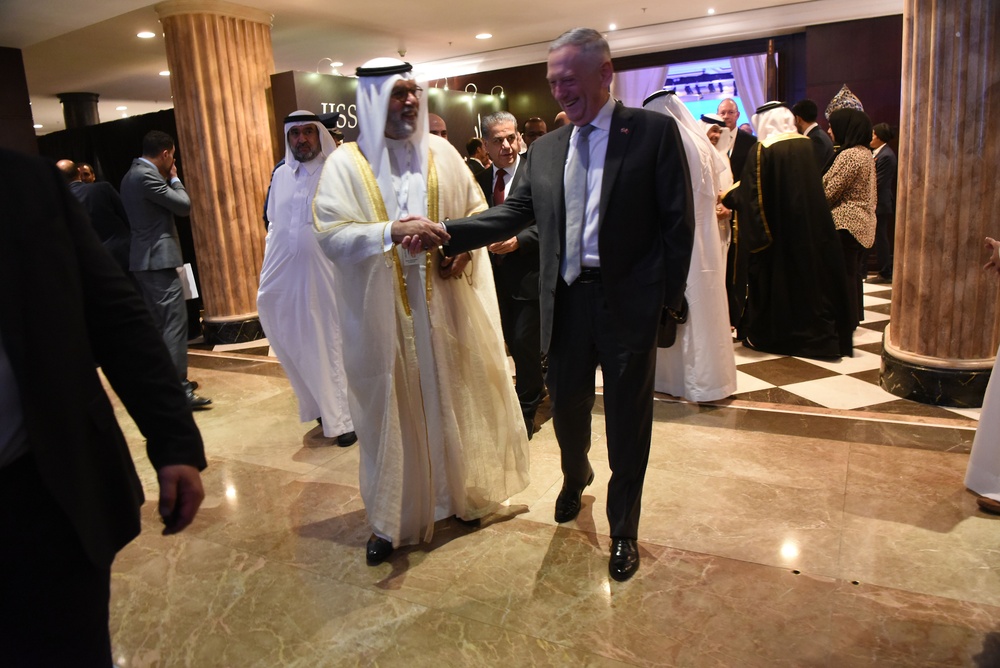 Mattis Attends Manama Dialogue Opening Dinner