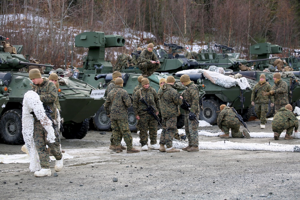 Trident Juncture 18 - 2nd Light Armored Reconnaissance Battalion Marines in Norway