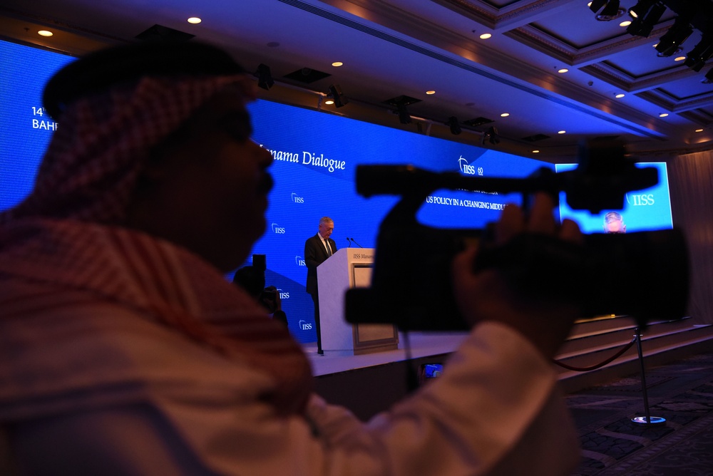 Mattis Discusses U.S. Policy in Middle East at Manama Dialogue
