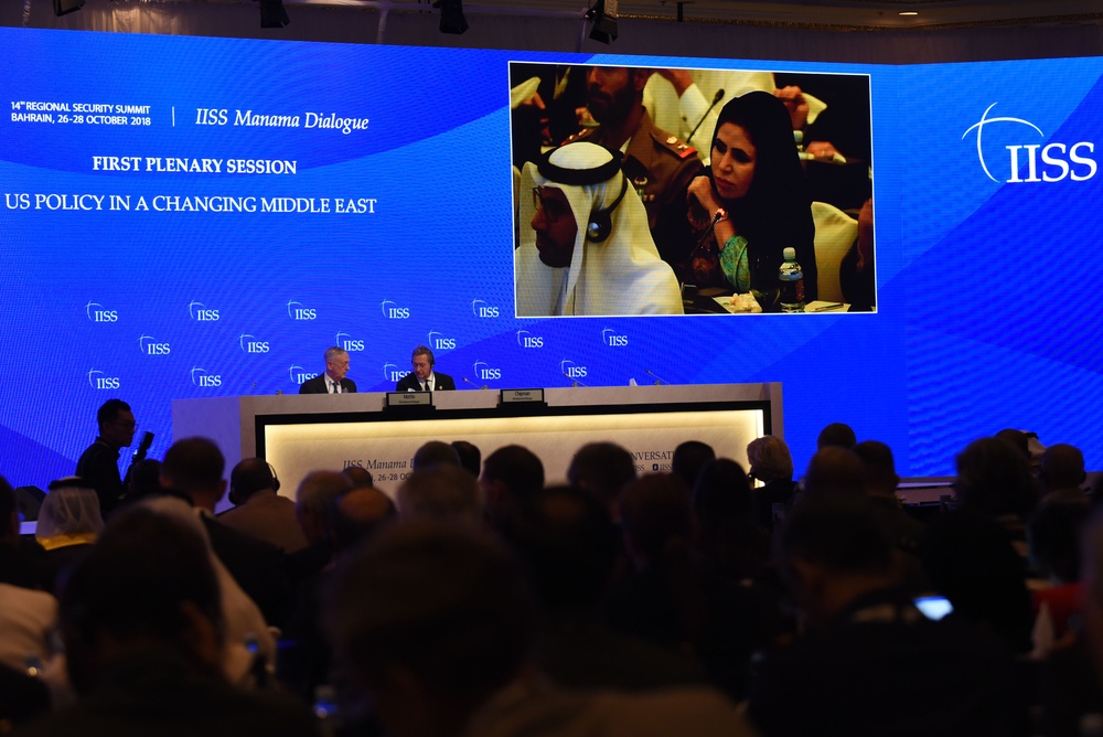 Mattis Discusses U.S. Policy in Middle East at Manama Dialogue