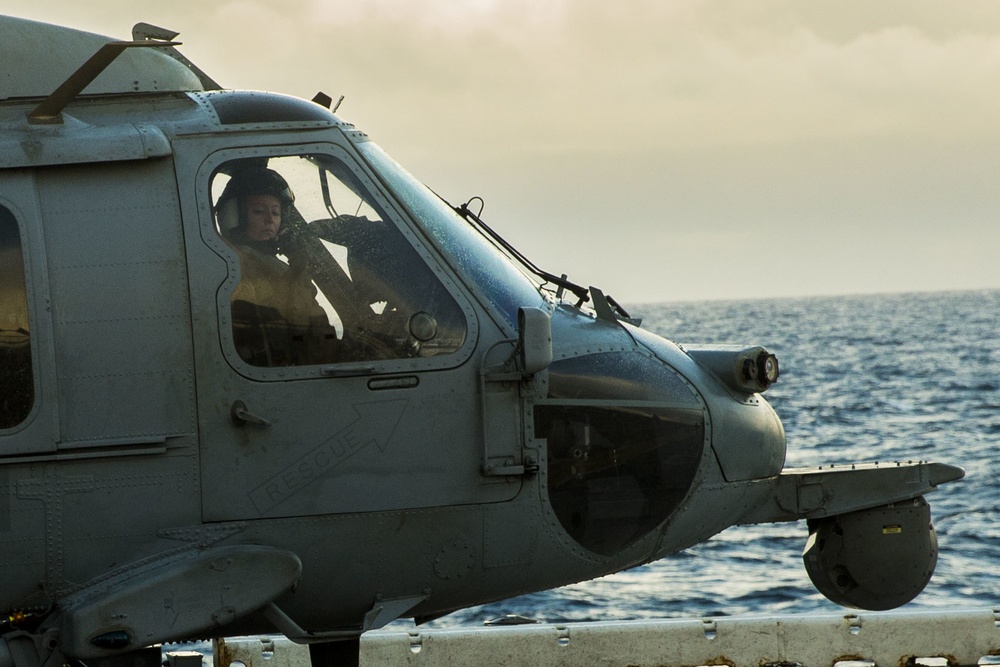 USS Iwo Jima receives RAS in Norwegian Sea