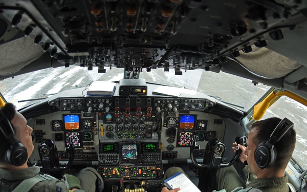 A Bloody Hundredth KC-135 refuels Finnish, Canadian F-18s for Exercise Trident Juncture 18