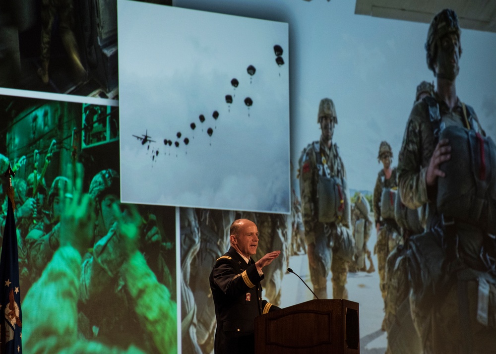 Gen. Lyons address Airmen during the Airlift/Tanker Association Symposium