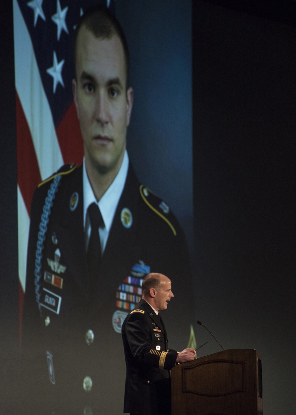 Gen. Lyons address Airmen during the Airlift/Tanker Association Symposium