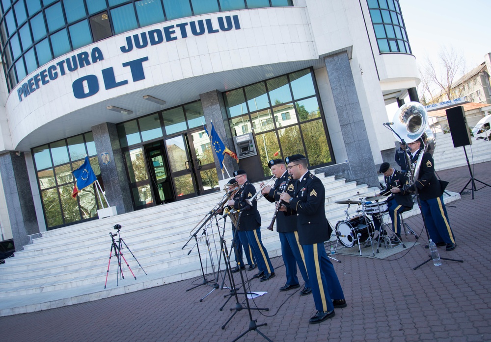 U.S. Army Europe Band Performs for Romanian Armed Forces Day