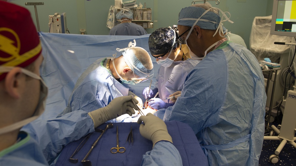 USNS Comfort Surgeons Perform a Hernia Repair