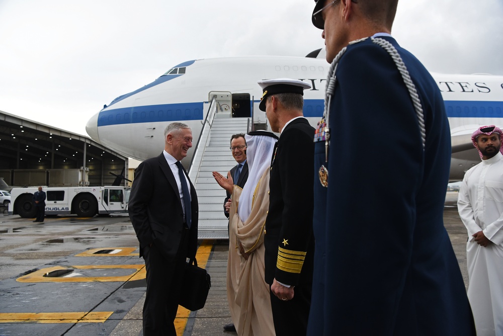 Mattis Departs Bahrain