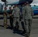 Air Force Chief of Staff and Chief Master Sgt. of the Air Force troops at Tyndall Air Force Base