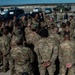 Air Force Chief of Staff and Chief Master Sgt. of the Air Force troops at Tyndall Air Force Base