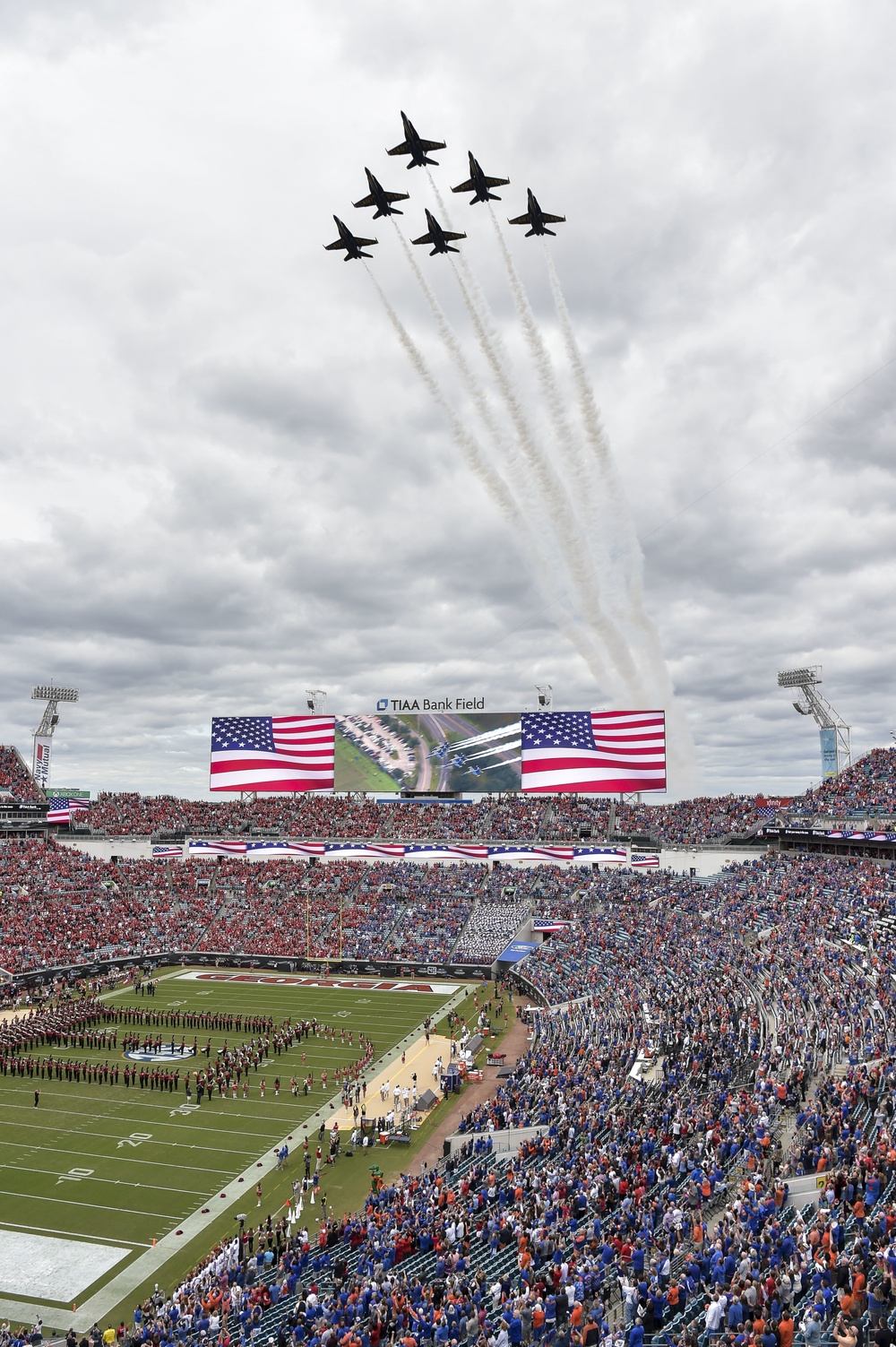 Blue Angels Fly Over Georgia vs Florida