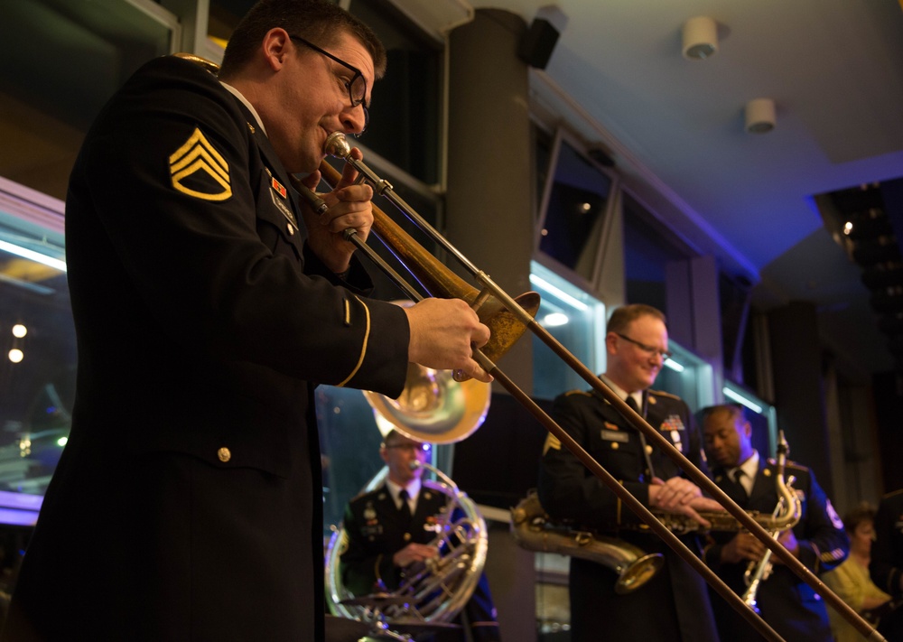 U.S. Army Europe Band's Dixie Band performs in Belgrade, Serbia