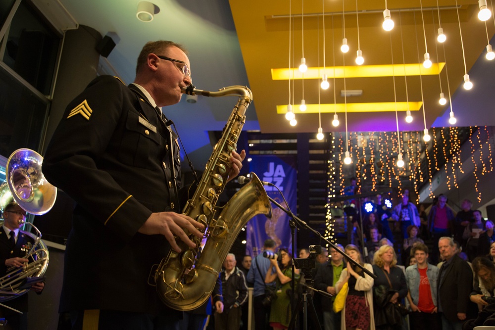 U.S. Army Europe Band's Dixie Band performs in Belgrade, Serbia