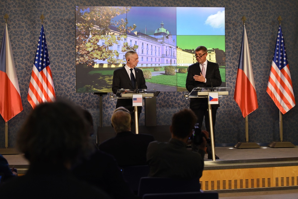Mattis Meets with Czech Prime Minister in Prague