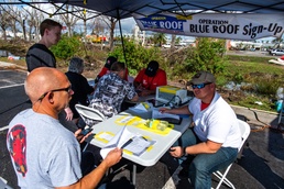 Hurricane Survivors Sign Up For Blue Roof Program