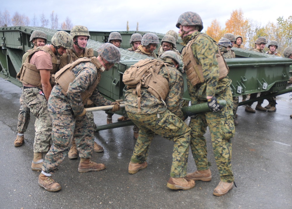 Seabees assemble Medium Girder Bridge with 8th ESB