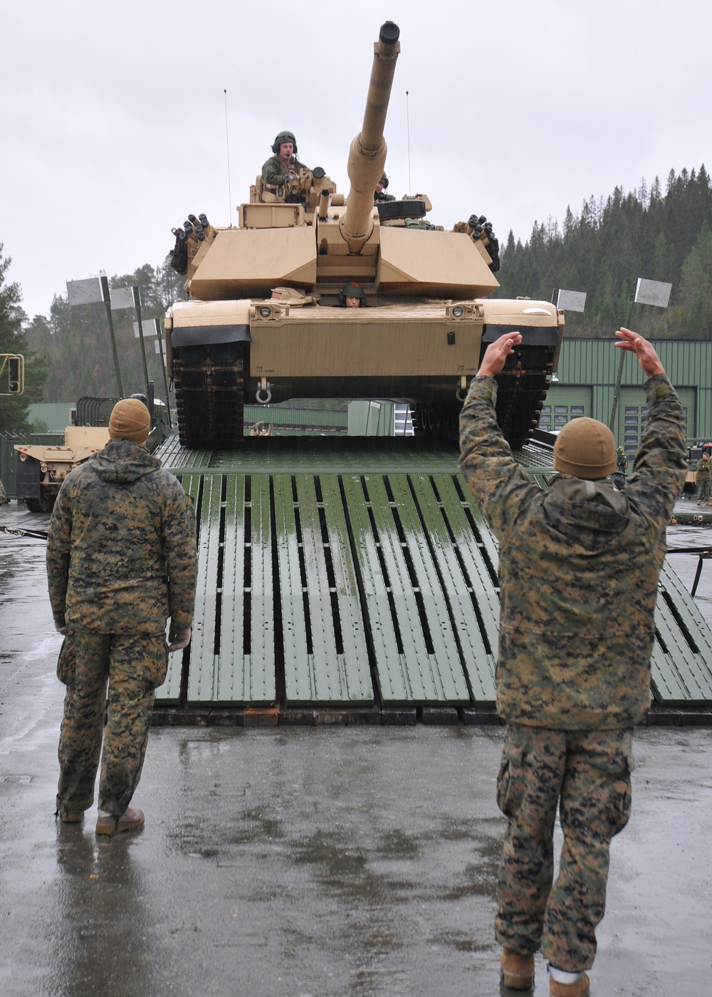 M1 Abrams tank tests capacity of a Medium Girder Bridge