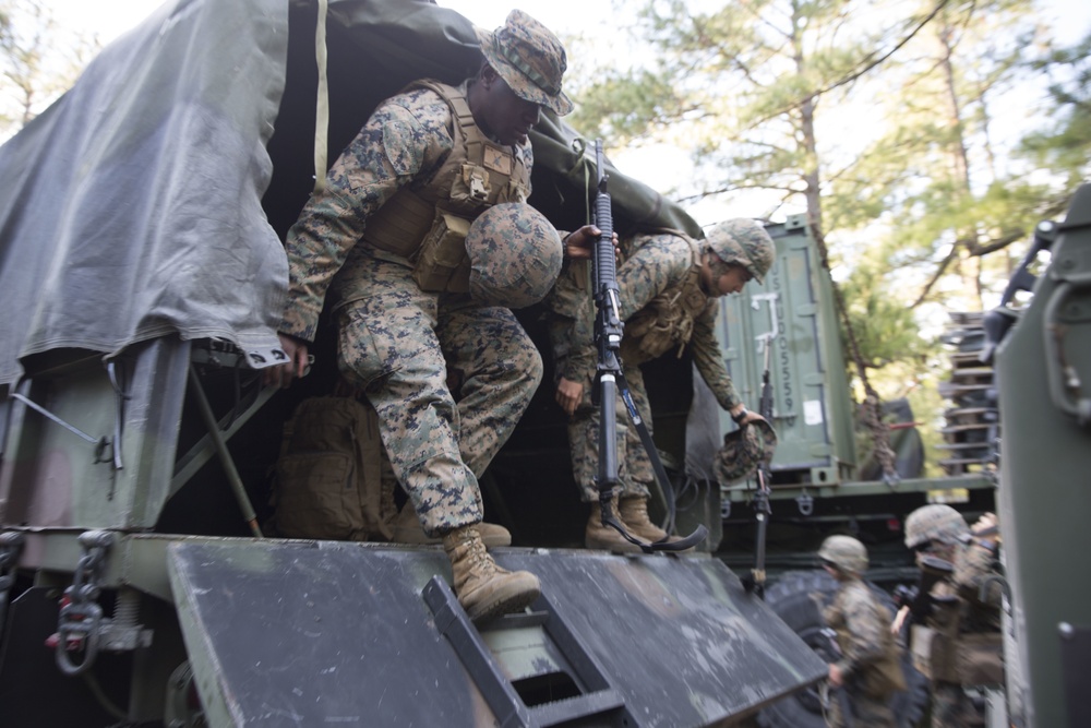 2nd TSB conducts counter IED training, convoy operations