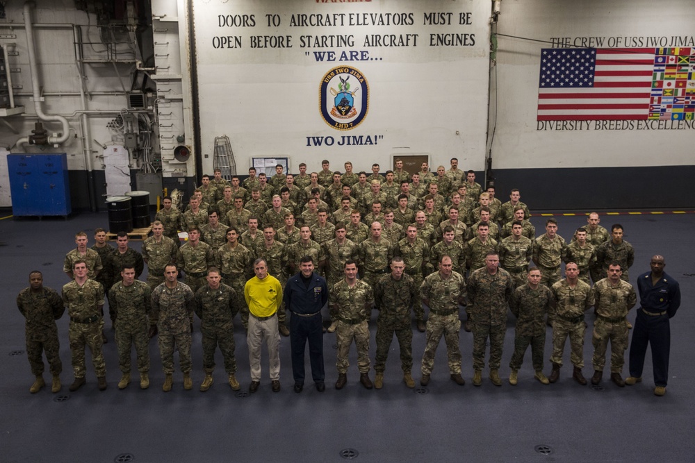 45th Royal Marine Commando celebrates birthday aboard USS Iwo Jima