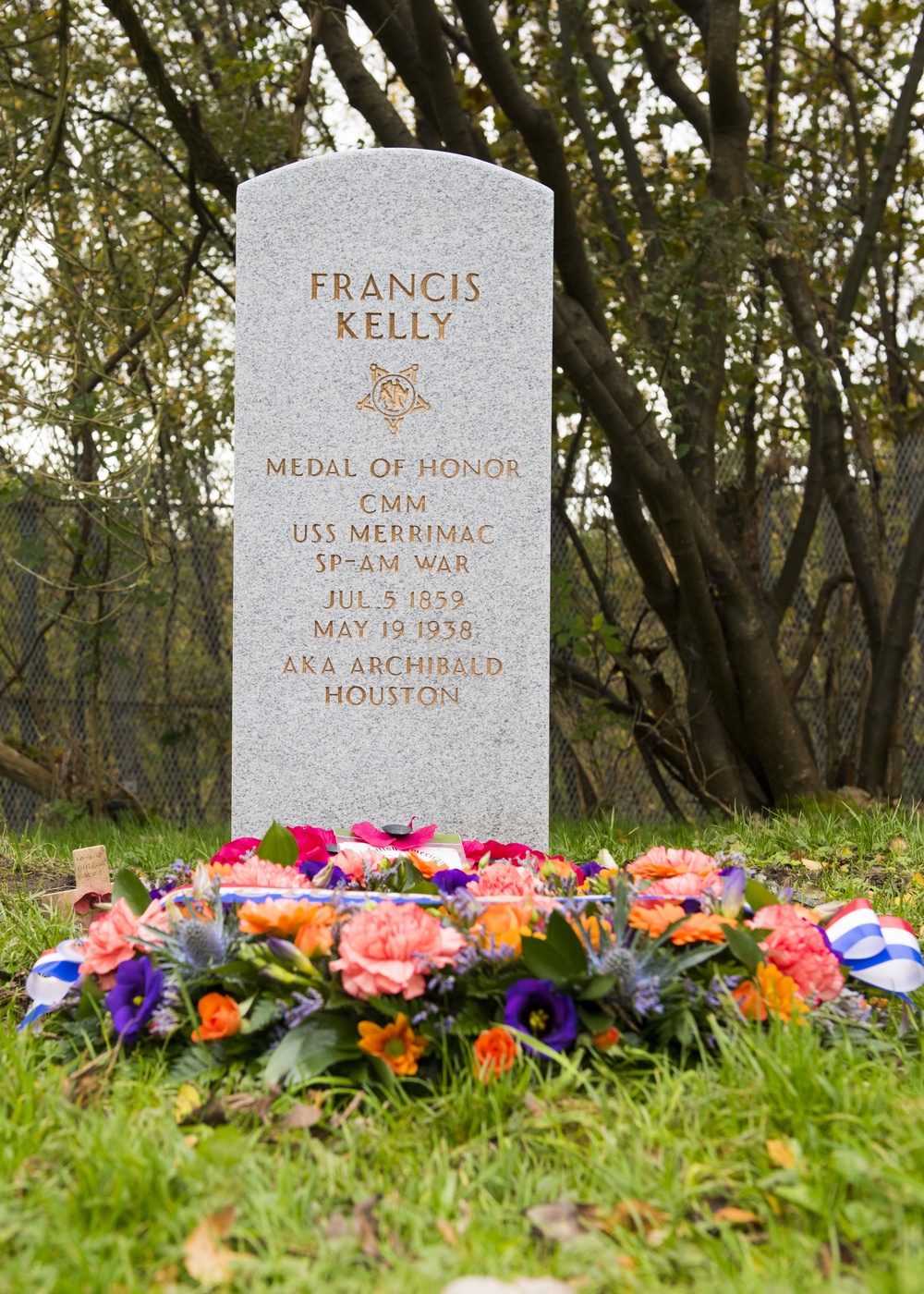 Grave Marking Ceremony for MMC Francis Kelly