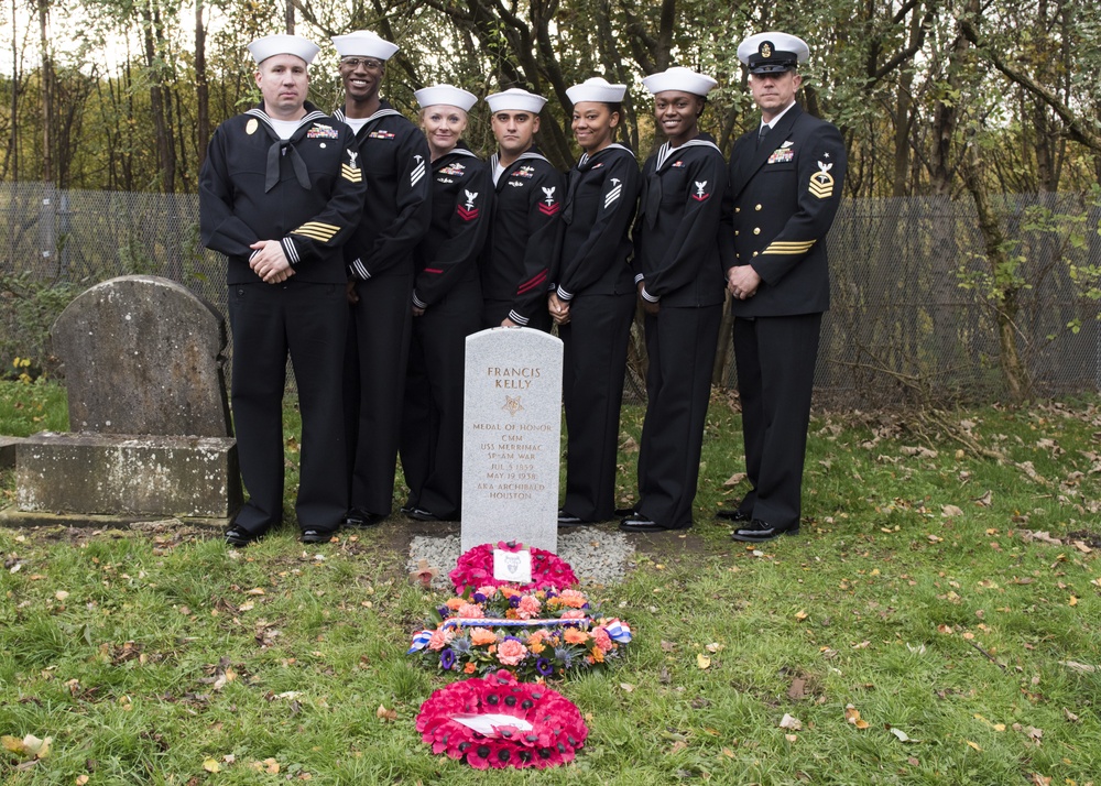 Grave Marking Ceremony for MMC Francis Kelly