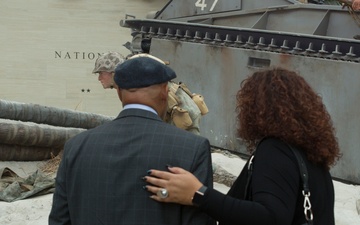Sgt.Maj Canley tours the Marine Corps Museum