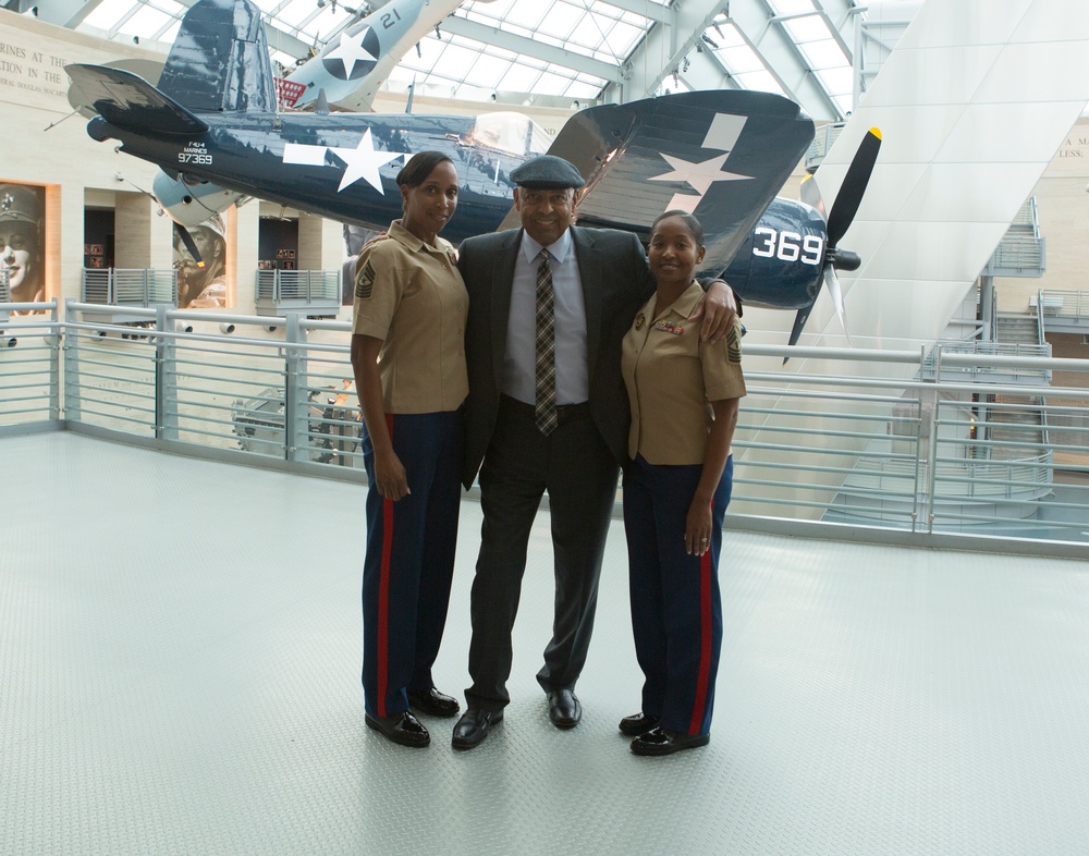 Sgt.Maj Canley tours the Marine Corps Museum