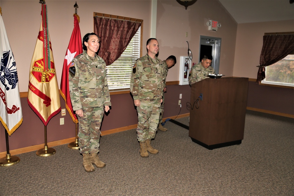 Fort McCoy members presented with 2-star commander's coin during ceremony