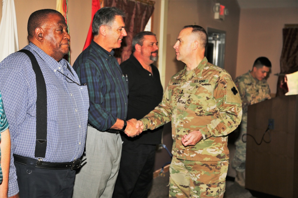 Fort McCoy members presented with 2-star commander's coin during ceremony