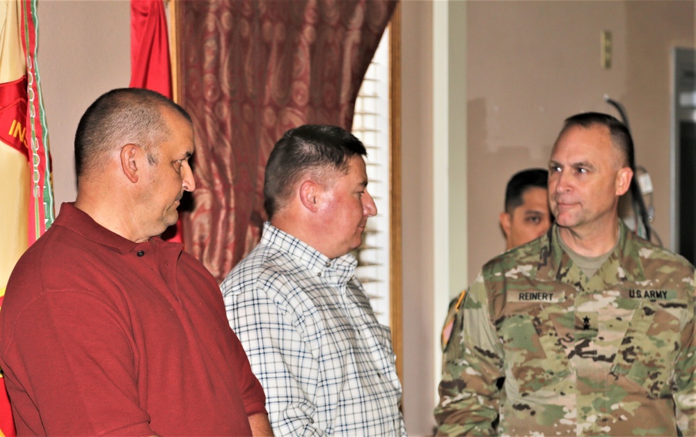 Fort McCoy members presented with 2-star commander's coin during ceremony