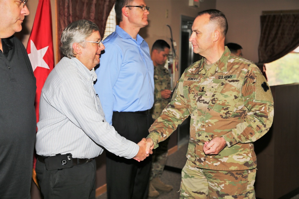 Fort McCoy members presented with 2-star commander's coin during ceremony