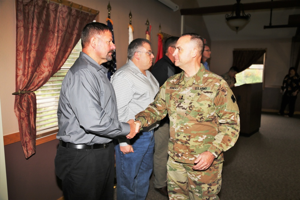 Fort McCoy members presented with 2-star commander's coin during ceremony