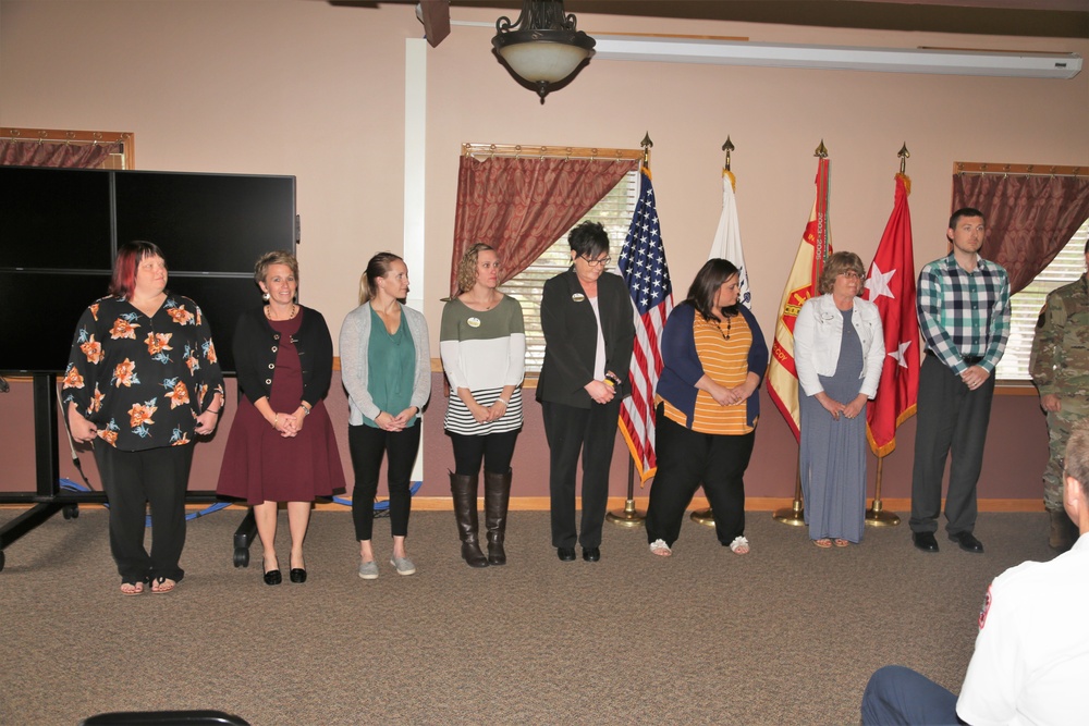 Fort McCoy members presented with 2-star commander's coin during ceremony