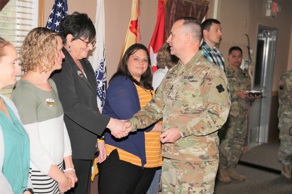 Fort McCoy members presented with 2-star commander's coin during ceremony