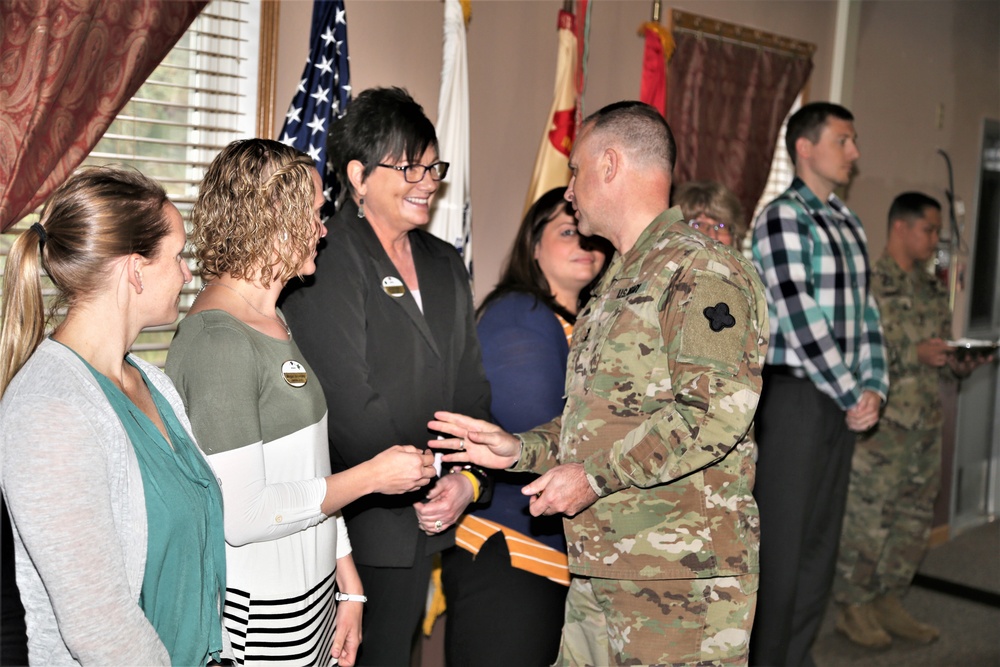 Fort McCoy members presented with 2-star commander's coin during ceremony